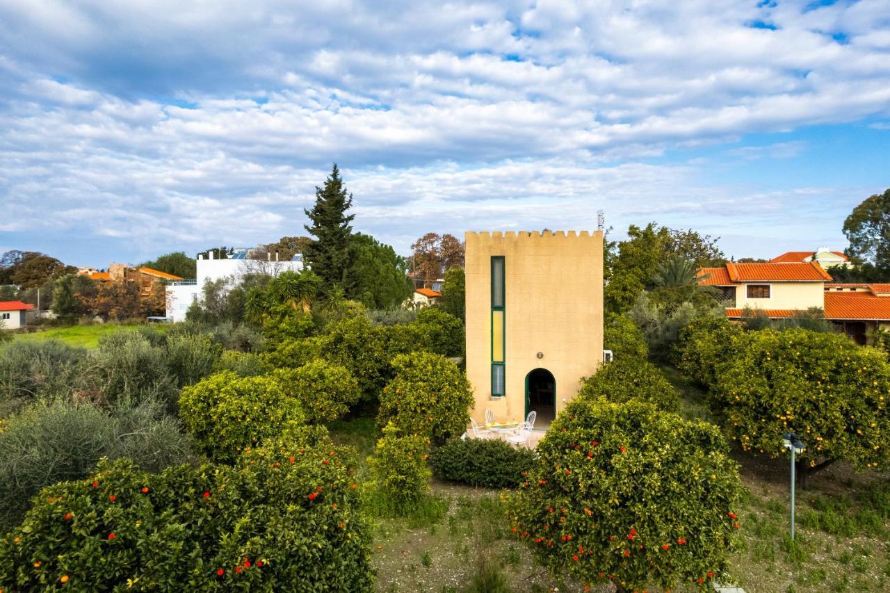 The Tower With The Orange Tree Garden Villa Ialysos  Buitenkant foto